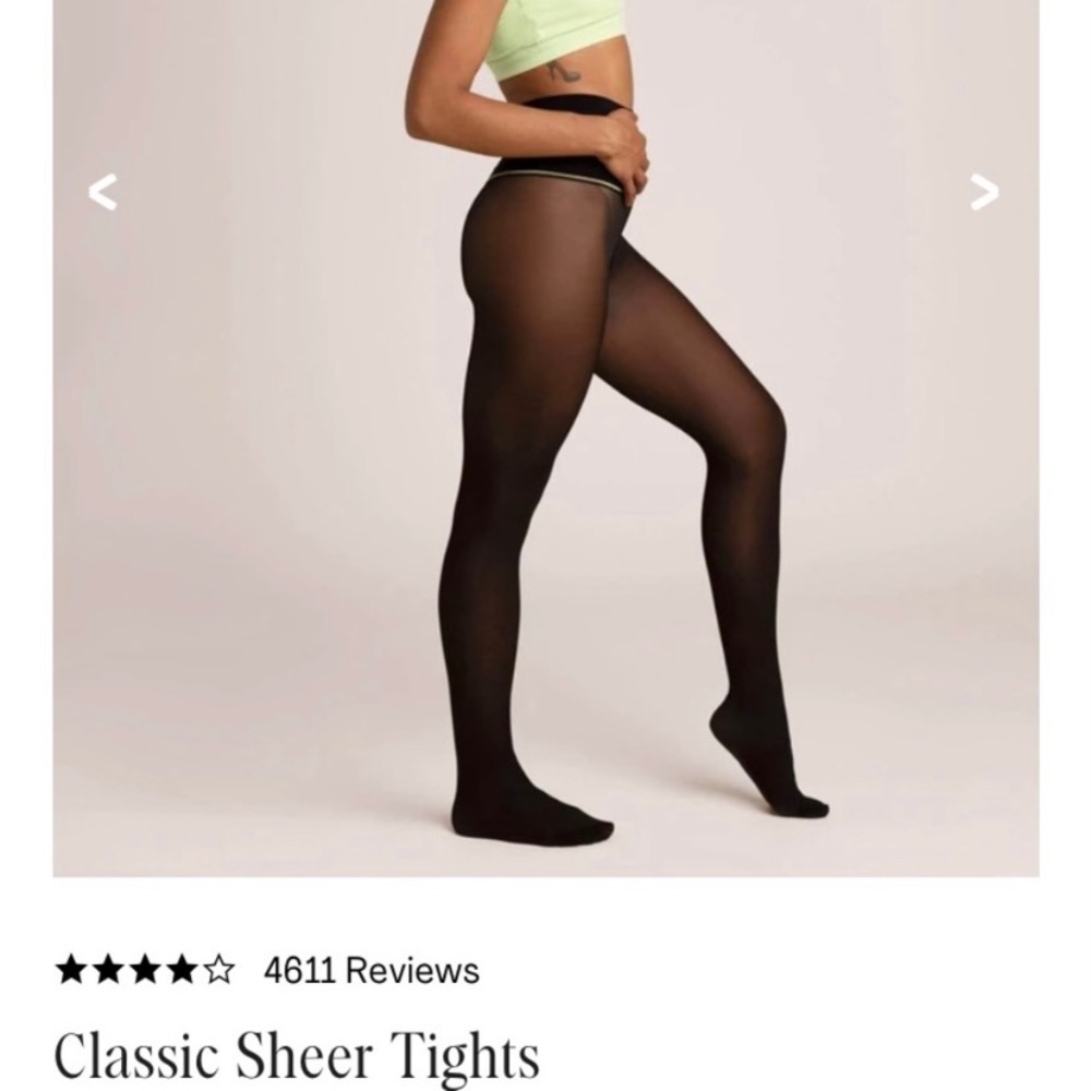 1 pair of sheertex tights, Size M